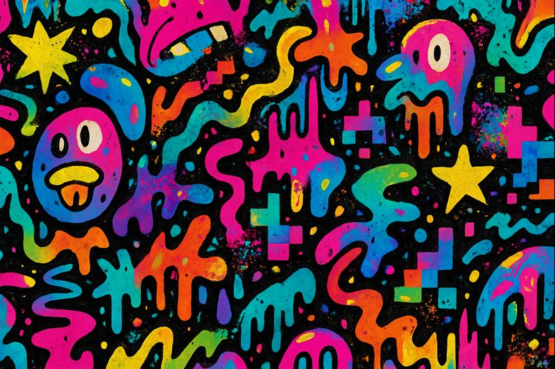 Pattern transformed into psychedelic madness